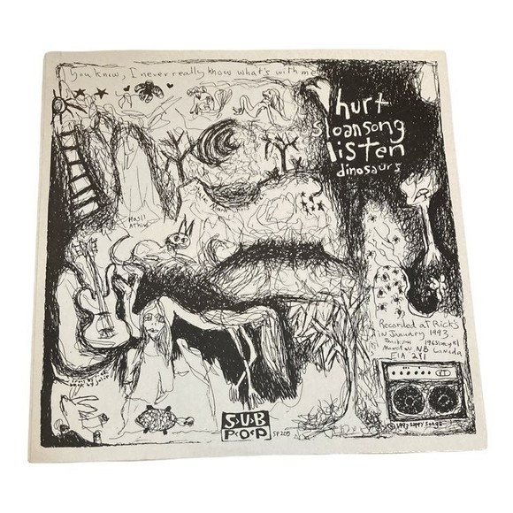 Erics Trip SUB POP 45 7" Record Hurt/Sloan Song Listen/Dinosaurs 1993 - Picture 2 of 3